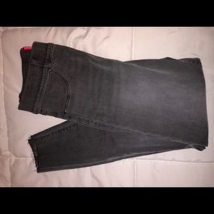 Spanx Distressed Skinny Ankle Jeans